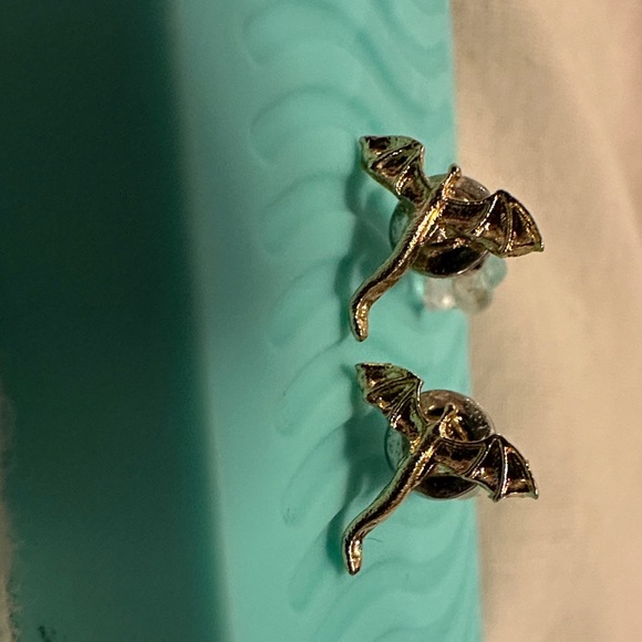 Silver Dragon Earrings - Picture 2 of 4